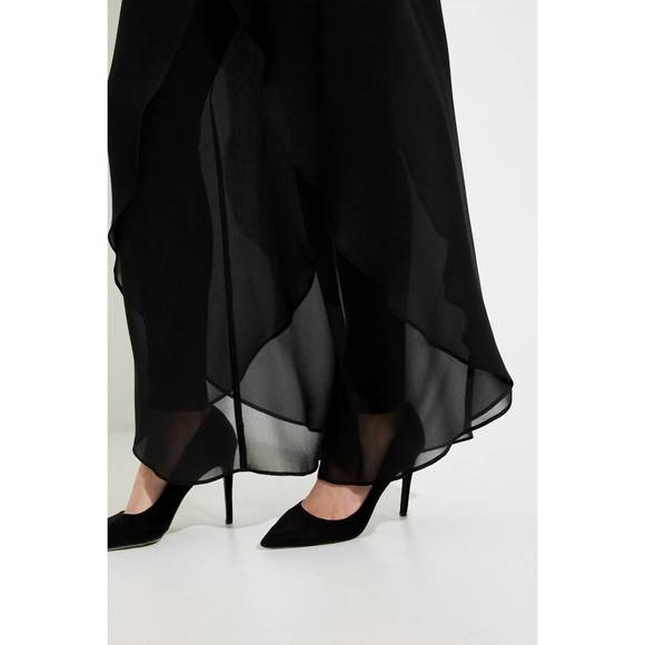 NEW JOSEPH RIBKOFF wide leg pants in black - Picture 3 of 4